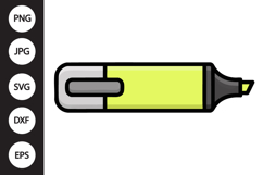 Highlighter Pen SVG Product Image 1