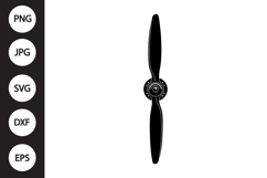 Airplane Propeller SVG Product Image 1