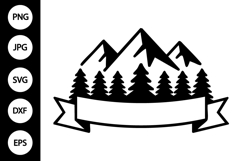Mountain Name Frame SVG Product Image 1