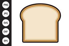 Bread Slice SVG Product Image 1