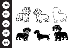 Wirehaired Dachshund Dog SVG Product Image 1