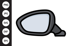 Car Mirror SVG Product Image 1