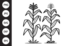 Corn Stalks SVG Product Image 1