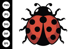 Ladybug Clipart SVG Product Image 1
