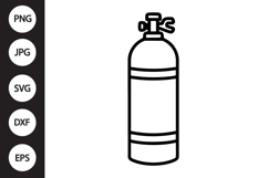 Scuba Tank SVG Product Image 1