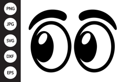 Cartoon Eyes SVG Product Image 1