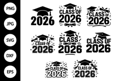 Class of 2026 SVG, Class of 2026 Clipart Product Image 1