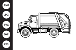 Garbage Truck SVG Product Image 1