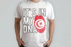 It's in my DNA Tunisia Flag Fingerprint PNG Sublimation Product Image 2