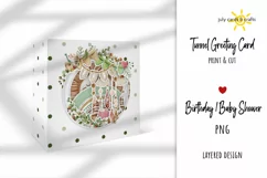 Baby Box. Birthday, Baby Shower Tunnel Card Product Image 1