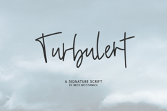 Turbulent Script Product Image 1