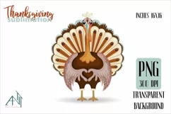 thanksgiving turkey PNG|sublimation turkey|t-shirt printing Product Image 1