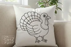 Cute Turkey SVG PNG - Thanksgiving Decor Sweater Shirt Product Image 1