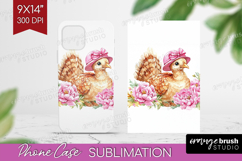 Turkey Flowers Phone Case PNG Cute Farm Case PNG Sublimation Product Image 1