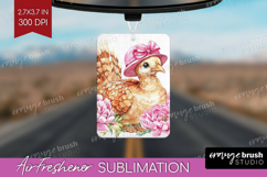Turkey Flowers Air Freshener PNG Cute Farm PNG Sublimation Product Image 1