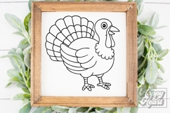 Cute Turkey SVG PNG - Thanksgiving Decor Sweater Shirt Product Image 4