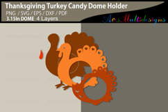 Thanksgiving turkey candy dome SVG Product Image 3