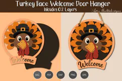 Turkey face welcome sign Product Image 1