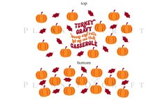 turkey gravy 40oz quencher tumbler sublimation full wrap high resolution transparant background