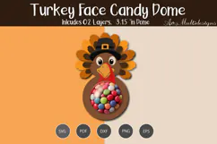 Turkey Face Candy Dome Holder Product Image 3