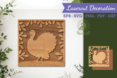 Turkey Lasercut Wall Decor SVG Product Image 1
