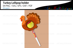 Cute Thanksgiving turkey Lollipop Holder Product Image 2
