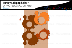 Cute Thanksgiving turkey Lollipop Holder Product Image 3