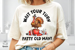 Funny Thanksgiving Turkey vs Christmas Santa Claus Holiday Product Image 2