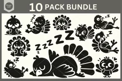 Turkey Svg, Thanksgiving Turkey SVG, Funny Baby Turkey SVG Product Image 2
