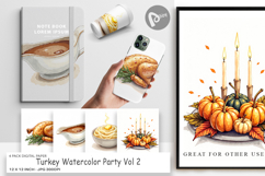 Turkey Party Digital Paper Product Image 1