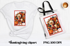 Thanksgiving Turkey Pumpkin Clipart | Patchwork sublimation Product Image 1