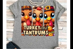 Fall PNG JPEG Silhouette Cricut Thanksgiving kids turkey pdf Product Image 1