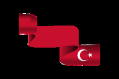 Turkish Republic Day Holiday Decoration Wave Flag Vector Product Image 2