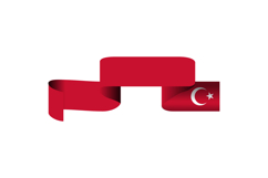 Turkish Republic Day Holiday Element Wave Flag Clipart Product Image 1