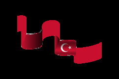 Turkish Republic Day Holiday Element Wave Flag Design Product Image 2