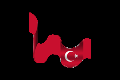 Turkish Republic Day Holiday Element Wave Flag Vector Product Image 2