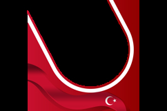 Turkish Republic Day Holiday Twibbon Banner Background Product Image 2