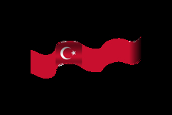 Turkish Republic Day Holiday Wave Flag Clipart Product Image 2