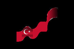 Turkish Republic Day Holiday Wave Flag Design Product Image 2