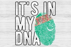 It's in my DNA Turkmenistan Flag Fingerprint PNG Sublimation Product Image 1