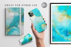 Turquoise Alcohol Ink | Digital Paper Product Image 1