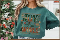 Joy to the World, boho vintage Christmas shirt design png Product Image 9