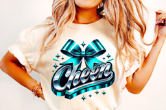 Cheer PNG, Cheerleader PNG, Cheer Coquette PNG, Cheer Bow Product Image 2
