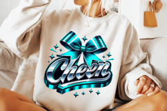 Cheer PNG, Cheerleader PNG, Cheer Coquette PNG, Cheer Bow Product Image 3