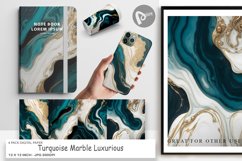 Digital Paper Turquoise Marble Luxury Product Image 1