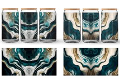 Glass Can Wraps Turquoise Marble Luxurious Product Image 5