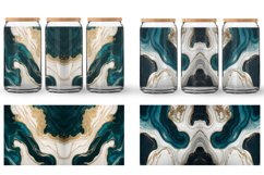 Glass Can Wraps Turquoise Marble Luxurious Product Image 2