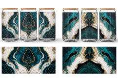 Glass Can Wraps Turquoise Marble Luxurious Product Image 3