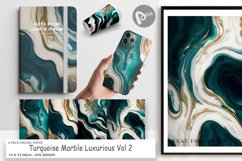 Digital Paper Turquoise Marble Luxury Product Image 1