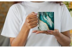 Turquoise Marble Stone Luxury | Mug sublimation design Product Image 6